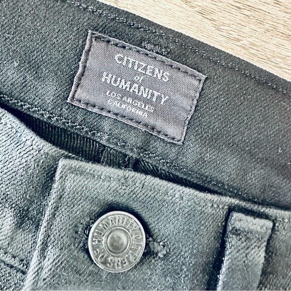 Sz 24 Citizens Of Humanity Rocket High Rise Skinny Waxed Jeans - Picture 3 of 8